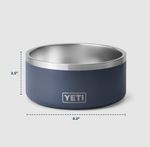8 dog bowl dimensions