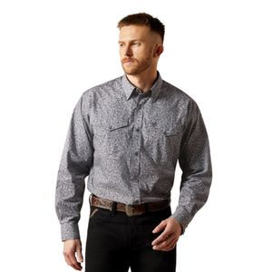 Ariat Men's Josiah Western Snap Shirt - Grey