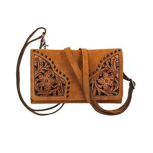 Ariat Sierra Style Crossbody Clutch - Tan