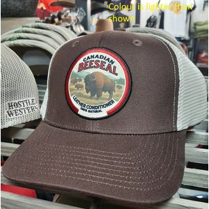 Hostile Western/Canadian Beeseal Bison Tucker Cap - Brown