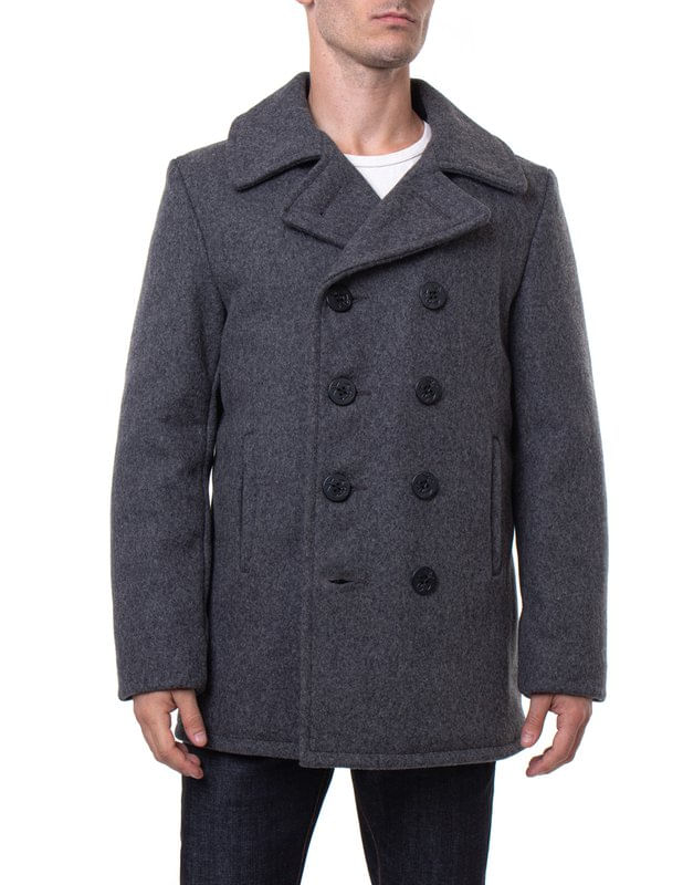 Men's, M Schott 740 Jacket-drk Oxford, Schott 740-drk Oxford Grey
