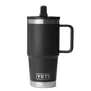 Yeti Rambler 591ml(20oz) Travel Straw Mug with Colour-Matched Straw Lid - Black